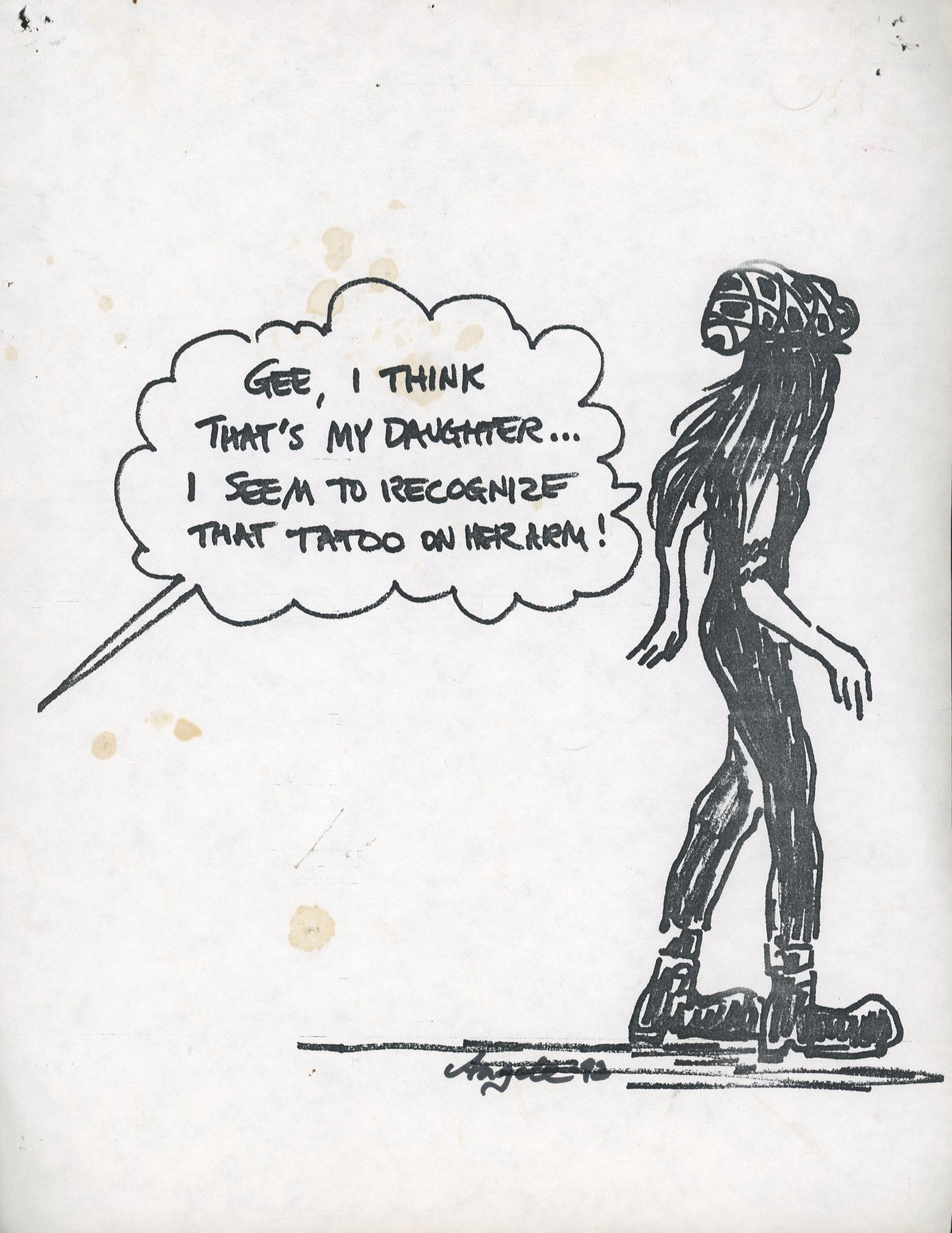 Angele 92 original sketch - Sketch