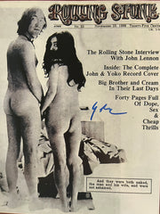 Yoko Ono signed photo