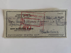 John McGivern signed check