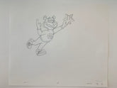 Super Sugar Crisp cereal bear original ad sketch designed by Robert "Bob" Irwin