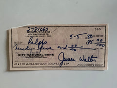 Jessica Walter signed check