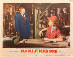 Spencer Tracy and Robert Ryan "Bad Day at Black Rock" original Lobby Card