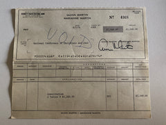Quinn Martin signed check