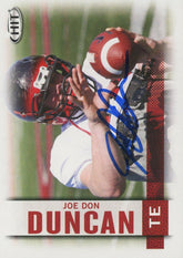 Joe Don Duncan signed trading card
