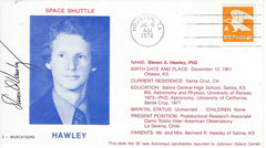 Astronaut Steven Hawley signed 1978 Space Shuttle commemorative First Day Cover