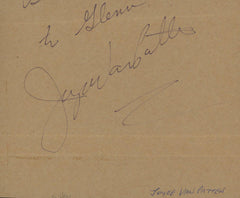 The Bad News Bears Joyce Van Patten signature cut