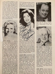 Milton Berle and Elizabeth Hansen Signed Performing Arts Magazine May 1980 Issue