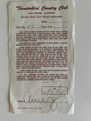 Desi Arnaz signed receipt