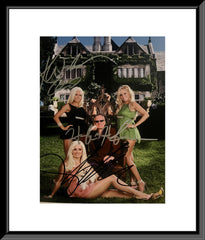 Playboy Hugh Hefner, Kendra Wilkinson and Holly Madison signed photo