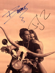 Jay-Z and Beyonce signed photo