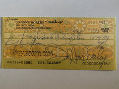JoAnne Worley signed check