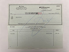 Mel Torme signed check
