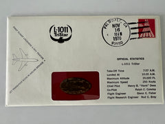 L-1011 Tristar gold stamped FDC commemorating the first flight of Lockheed