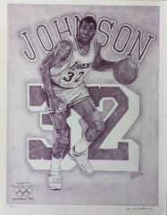 Magic Johnson Original Artwork
