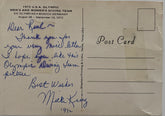1972 Olympian Micki King signed post card