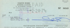 Glenn Ford signed check