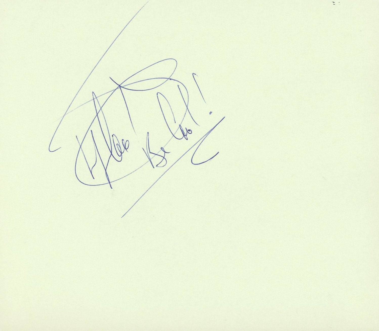 NCIS LL Cool J original signature - Cut