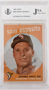 Sam Esposito Chicago White Sox Signed Baseball Trading Card - Topps #438 1959 - JSA Authenticated