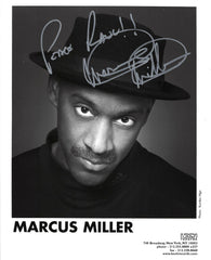 Musician Marcus Miller signed photo