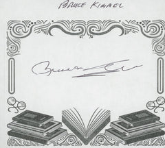 Bruce Kimmel signed bookplate