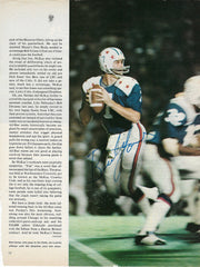 Bert Jones signed magazine photo