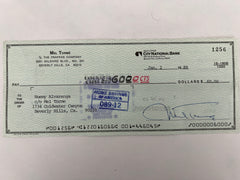 Mel Torme signed check
