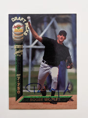 Roger Worley Signed Baseball Trading Card - Signature Rookies # 68 1994 - Number 1,938 of 7,750