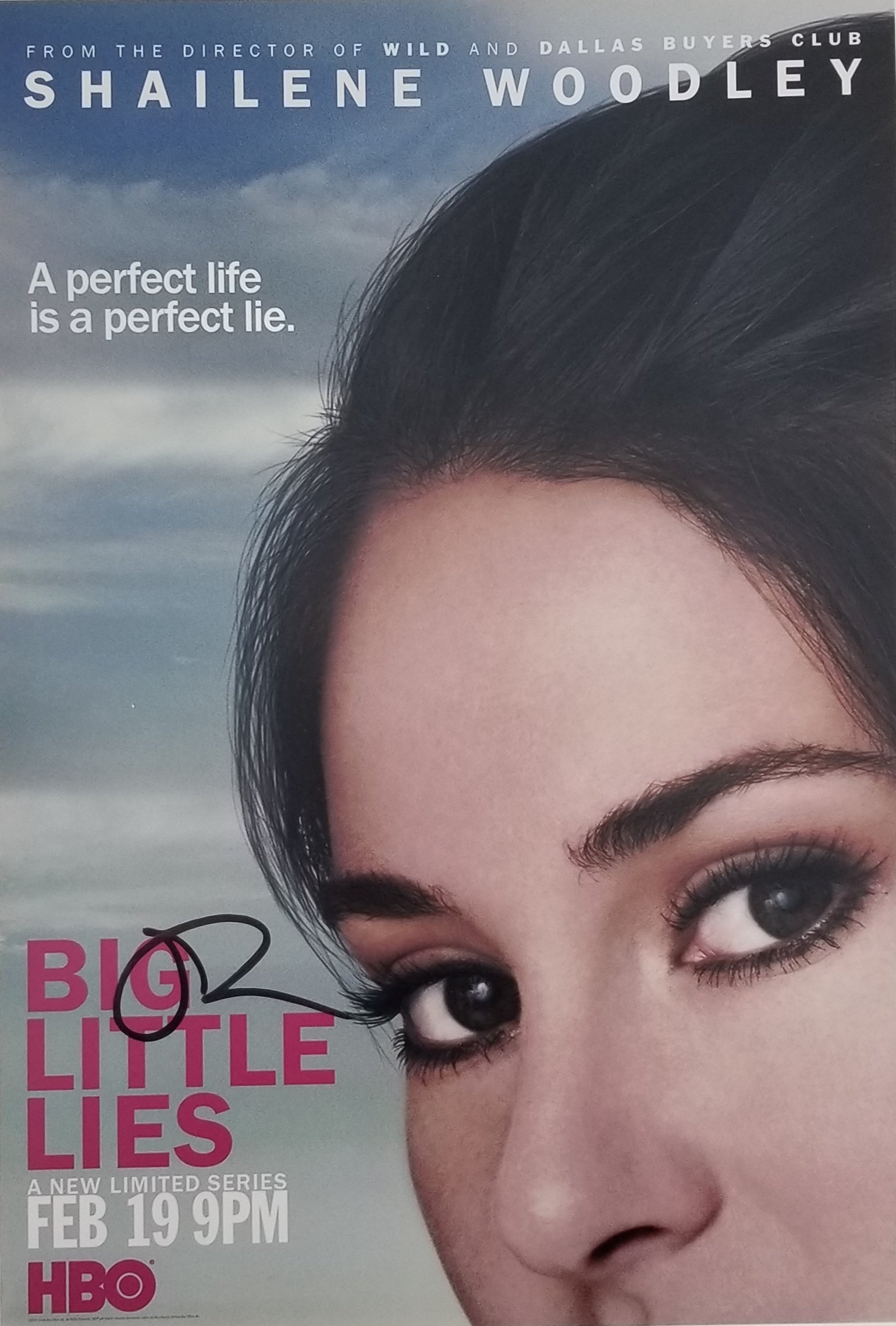 Big Little Lies Shailene Woodley signed photo