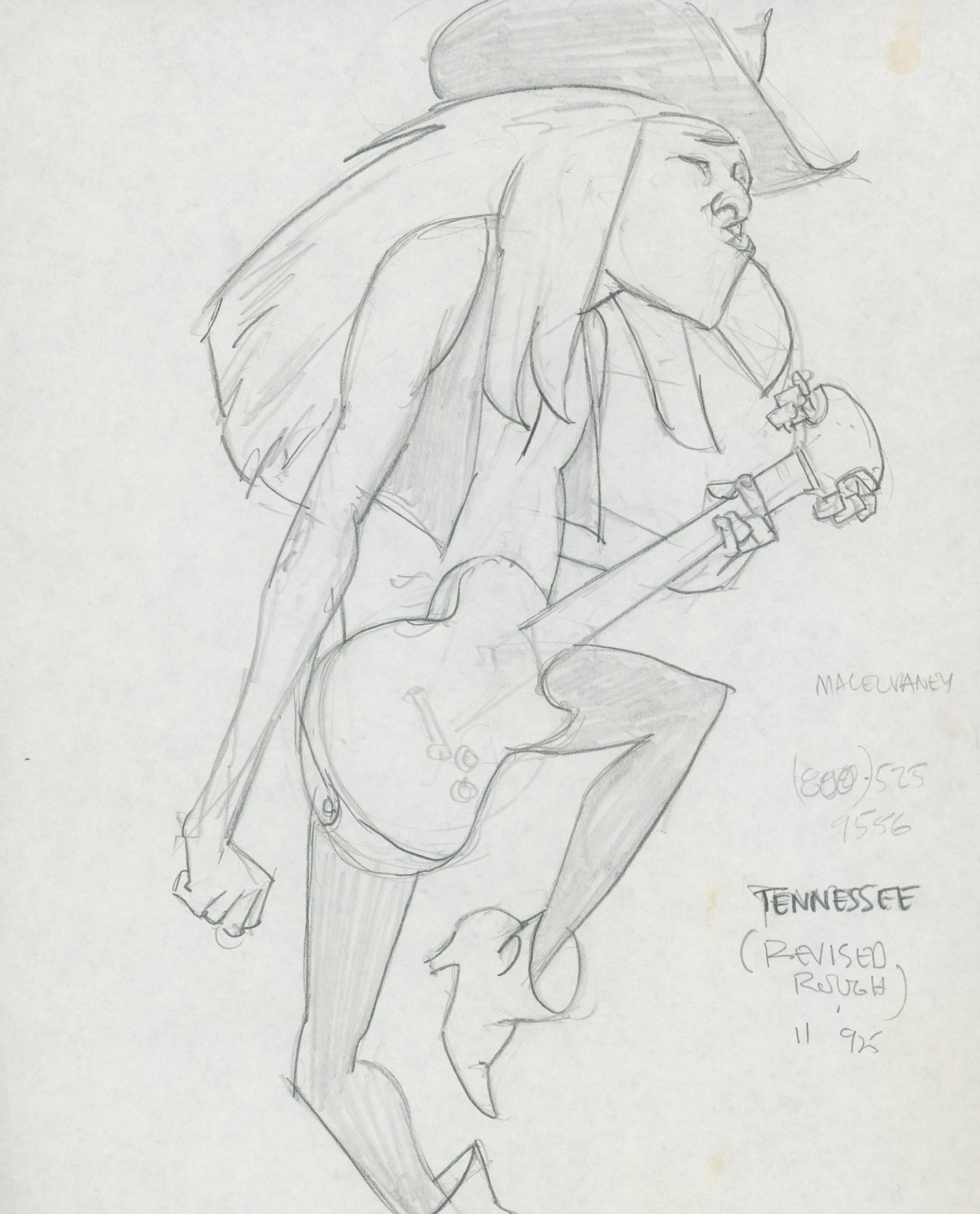 Marvel Artist Tony Salmons original signed sketch