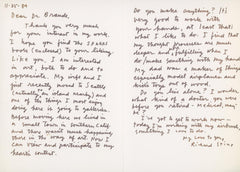 Author Richard Stine signed card