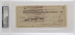 Boston Red Sox Bobby Thomson encapsulated signed check