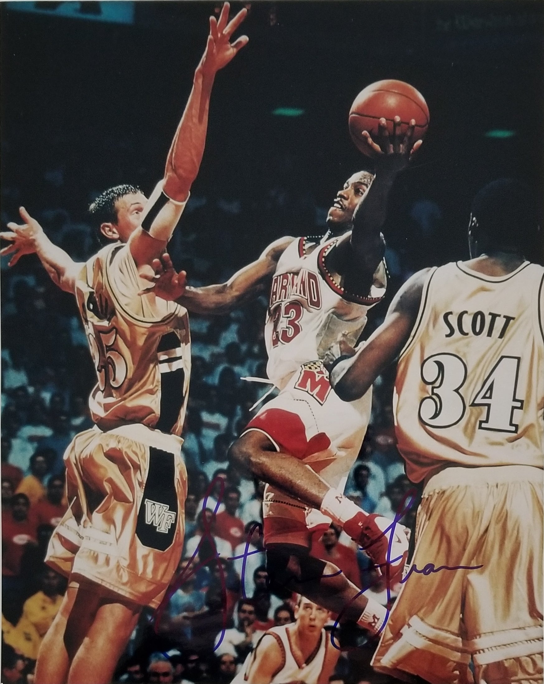NBA Steve Francis signed college basketball photo