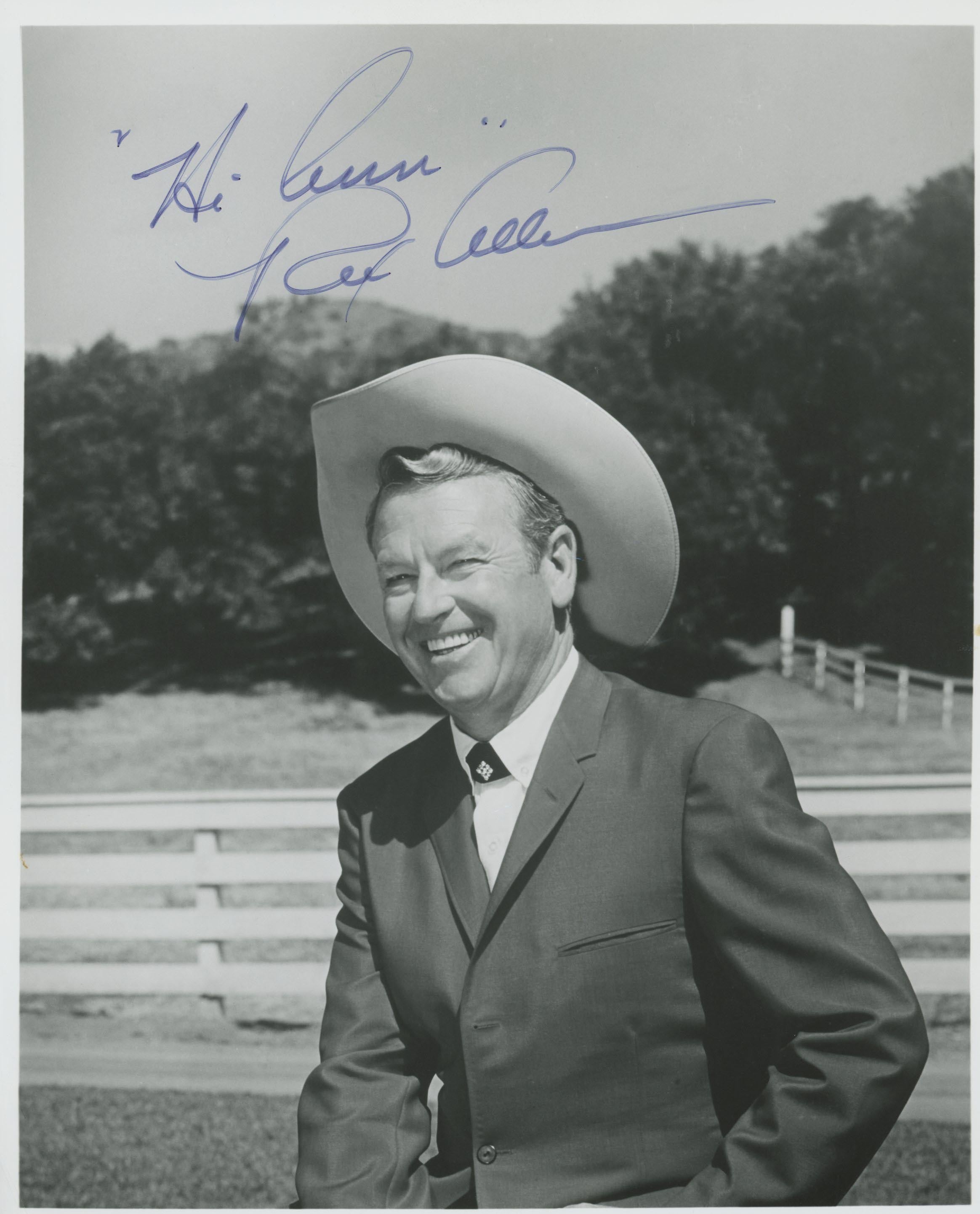 The Arizona Cowboy Rex Allen signed photo