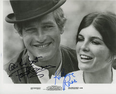 Katherine Ross and Paul Newman signed "Butch Cassidy and the Sundance Kid" signed movie photo. GFA Authenticated
