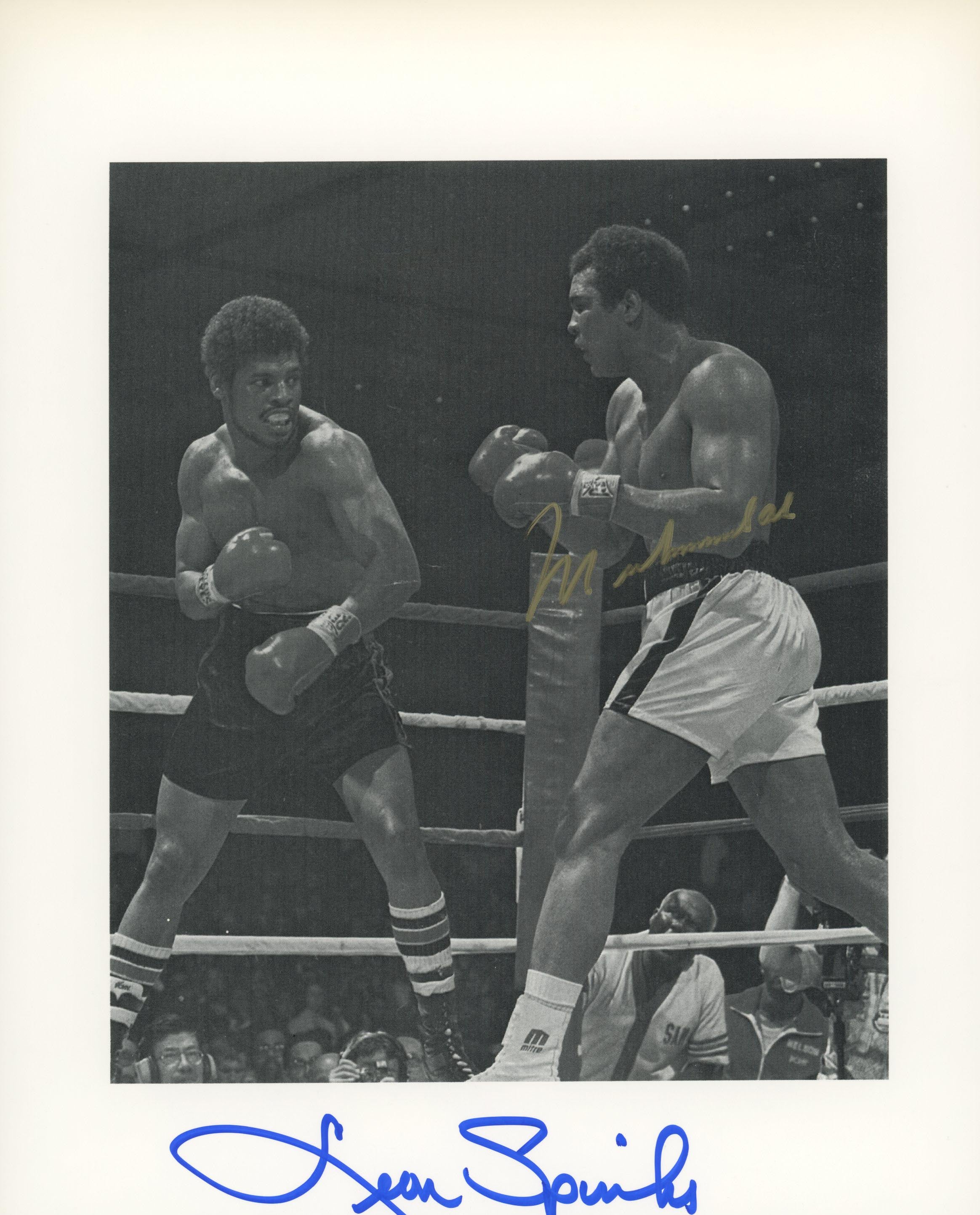 Muhammad Ali vs. Leon Spinks signed photo