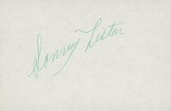Sonny Liston signature cut. GFA Authenticated