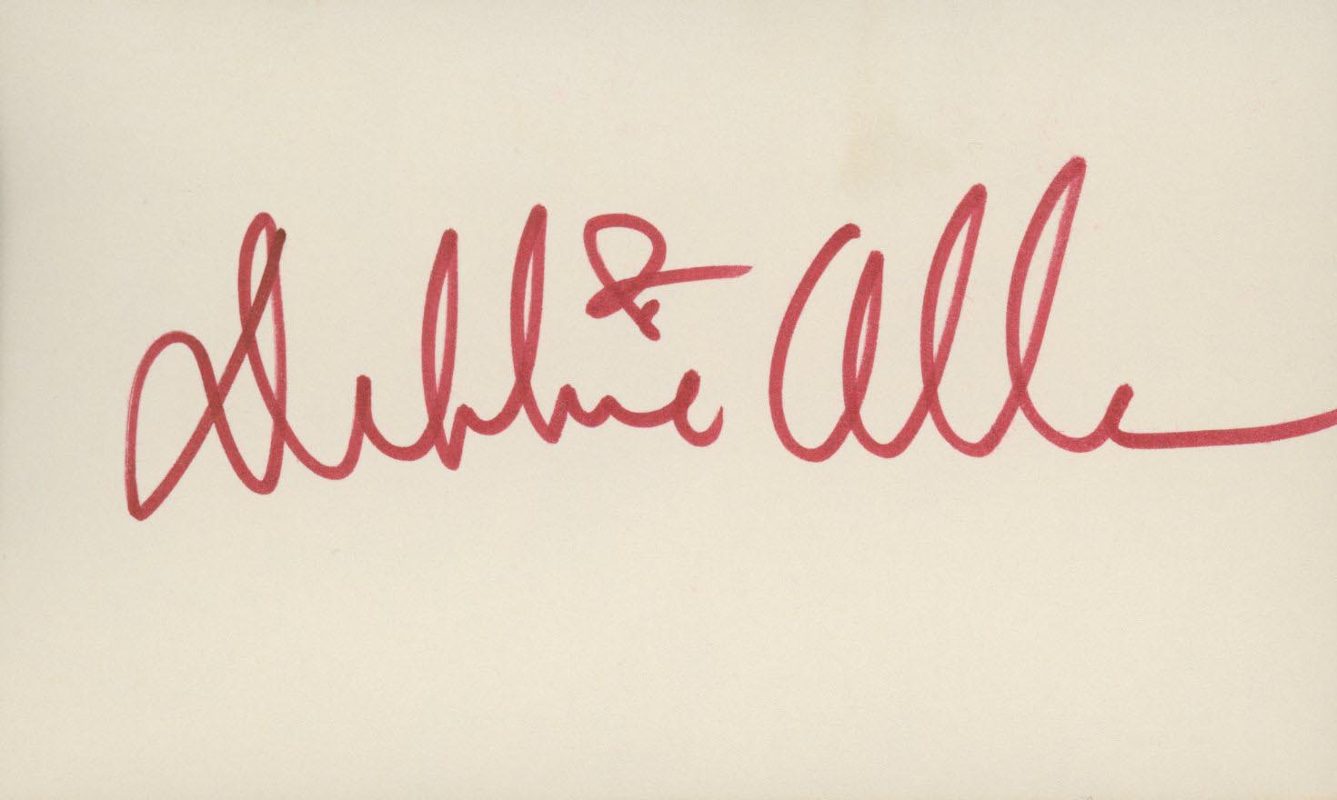 Fame Debbie Allen original signature