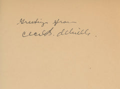 Cecil B. DeMille signature cut