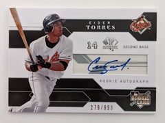 Eider Torres Signed Baseball Trading Card - Upper Deck Rookie Card #170 No. 279 of 999 2008
