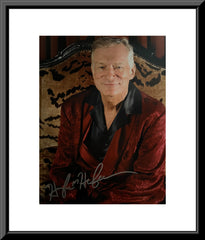 Playboy Hugh Hefner signed photo