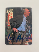 Red Holzman signed basketball card - Sports card