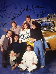Taxi cast signed photo