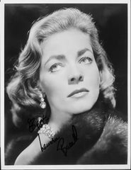 Lauren Bacall signed photo
