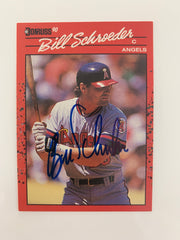 Bill Schroeder signed baseball card - Sports card