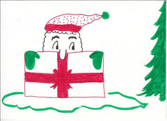 CPO Sharkey Don Rickles signed original hand drawn Christmas card