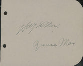 Marx Brothers original signature page