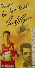 Olympic Volleyball Todd Rogers signed card