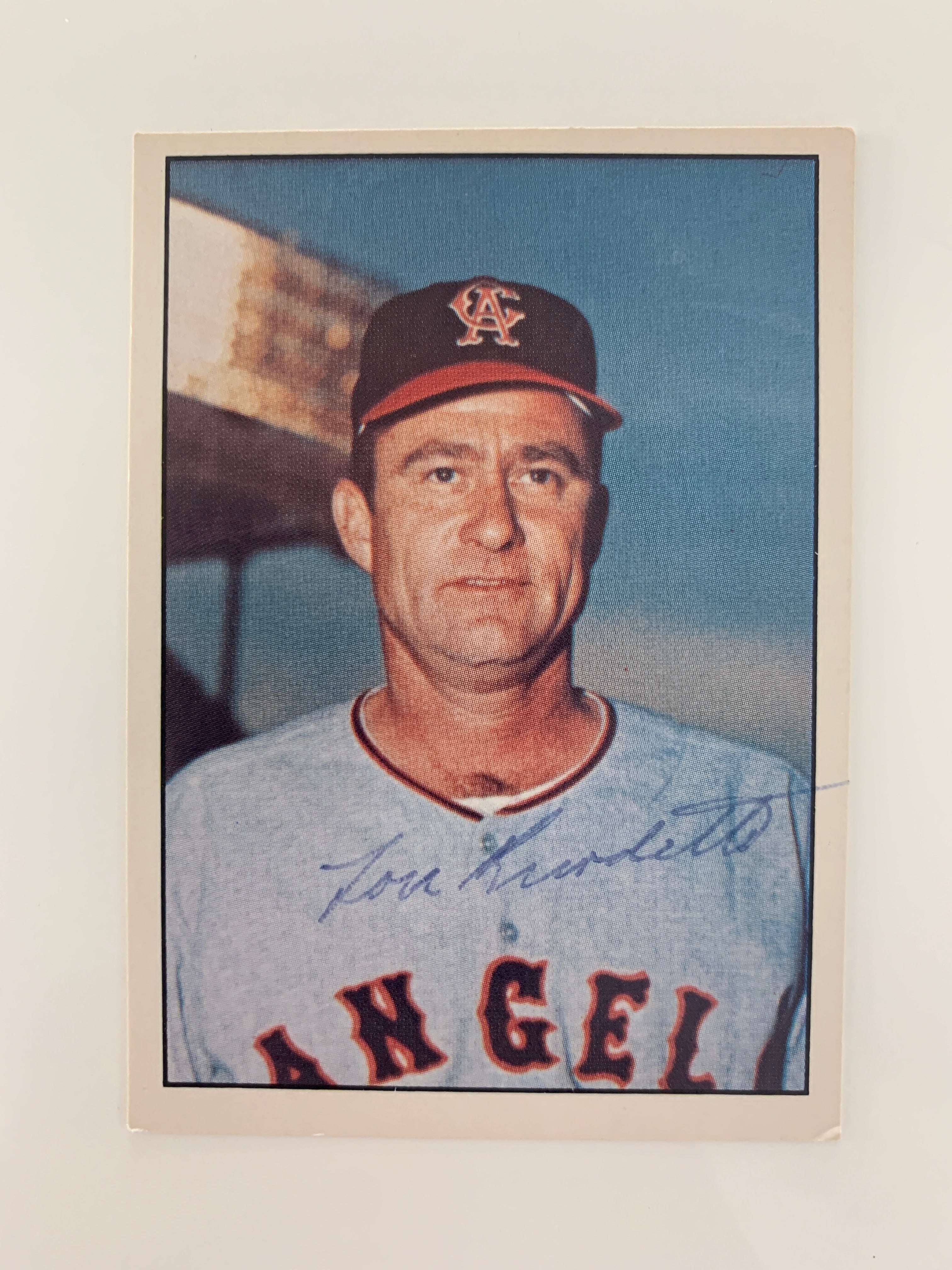 Lew Burdette signed baseball card - Sports card