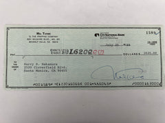 Mel Torme signed check