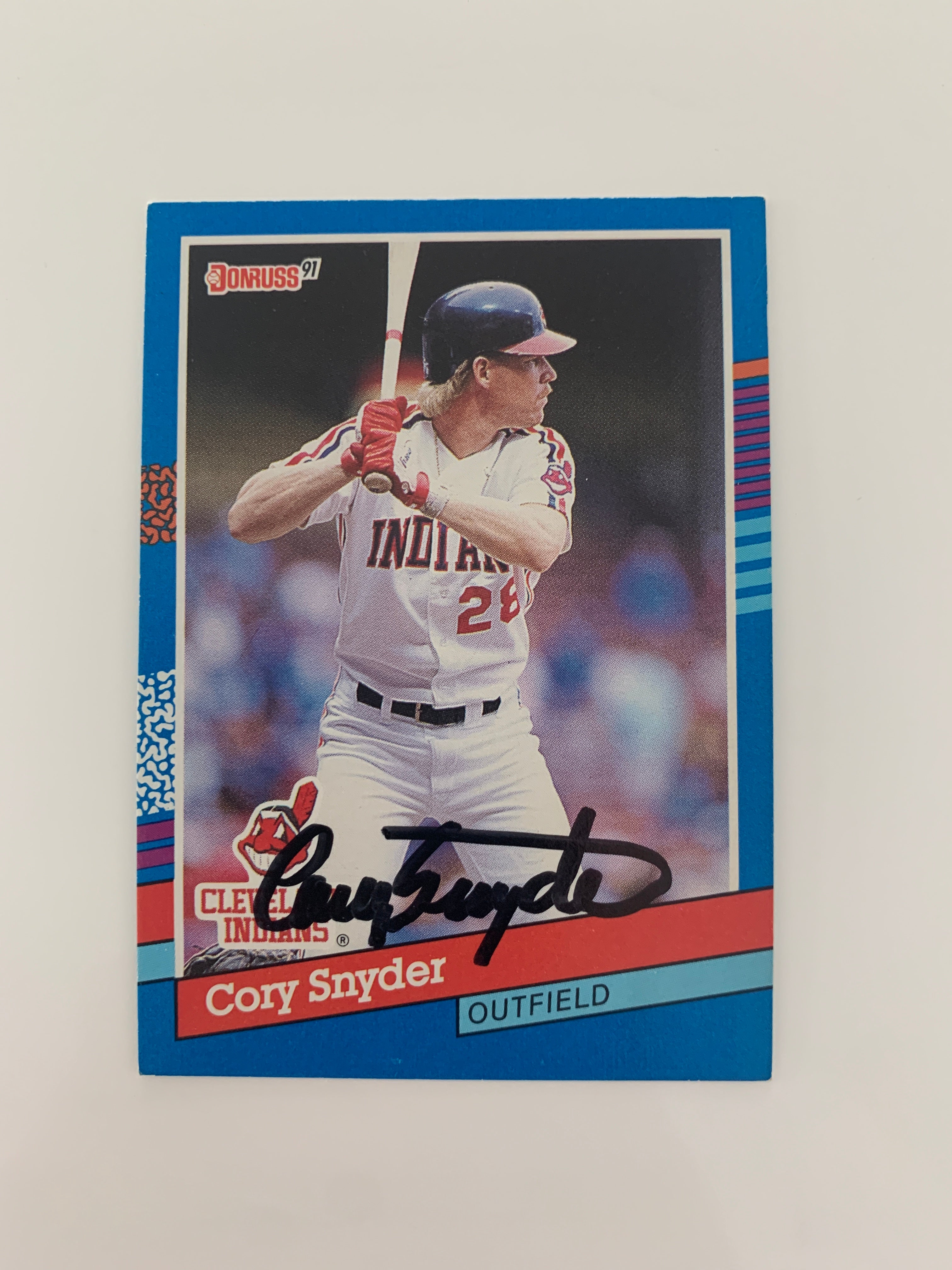 Cory Snyder signed baseball card - Sports card